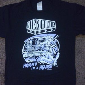 Nekromantix Horny In A Hearse Vintage T-Shirt (Size Medium) Psychobilly NEW